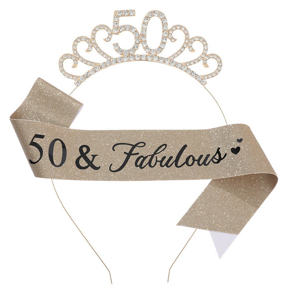 Hair Accessories Crystal Headband Metal Semimanual And Semimechanical Glitter Cloth Ribbon Belt
