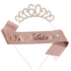 Hair Accessories Crystal Headband Metal Semimanual And Semimechanical Glitter Cloth Ribbon Belt