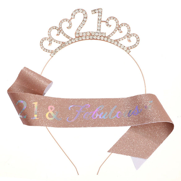 Hair Accessories Crystal Headband Metal Semimanual And Semimechanical Glitter Cloth Ribbon Belt