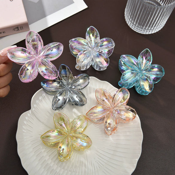 Hair Accessories Egg Flower Clip Baking Paint Women's Simple Floral Style