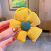 Hair Accessories Fabric Handmade Braided Hair Rope With Large Flowers Style