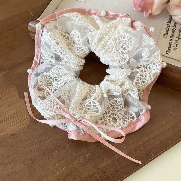 Hair Accessories Fabric Handmade High Elasticity Plants Flowers Style For Women