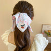 Hair Accessories Fabric Handmade High Elasticity Plants Flowers Style For Women