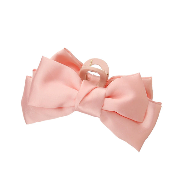 Hair Accessories Fabric Handmade Large Bow Claw Hairpin For Women
