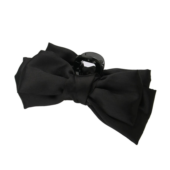 Hair Accessories Fabric Handmade Large Bow Claw Hairpin For Women