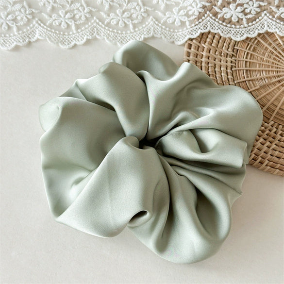 Hair Accessories Fabric Solid Color Handmade High Elastic Hair Ring