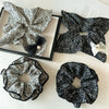Hair Accessories Fabric Square Floral Seiko Light Luxury High Elasticity For Women