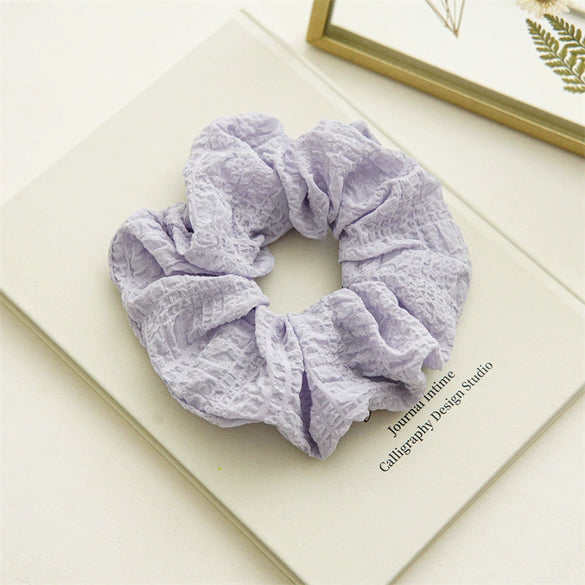 Hair Accessories Fabric Sweet High Elasticity Seiko Bubble Wrinkled Large Intestine Ball Hair Ring Hair Rope