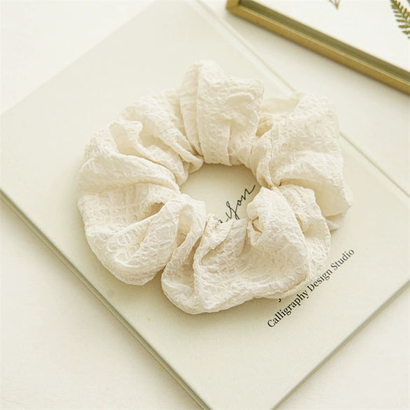 Hair Accessories Fabric Sweet High Elasticity Seiko Bubble Wrinkled Large Intestine Ball Hair Ring Hair Rope