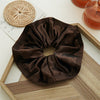 Hair Accessories Fabric Wood Fringe Folded Large Bowel Ring Handmade High Elasticity