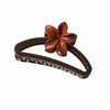 Hair Accessories Frosted Egg Flower Semicircle Hollow Grab Clip Baking Paint For Women
