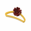 Hair Accessories Frosted Egg Flower Semicircle Hollow Grab Clip Baking Paint For Women