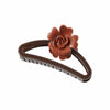 Hair Accessories Frosted Egg Flower Semicircle Hollow Grab Clip Baking Paint For Women