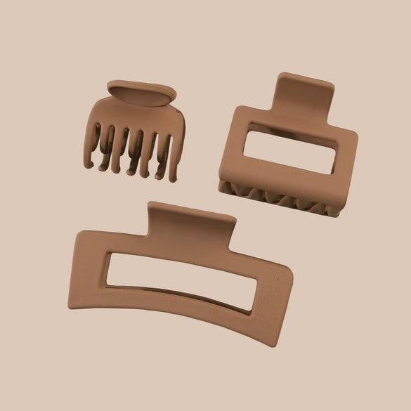 Hair Accessories Geometric Style Paint Treated Small Grab Clip For Women