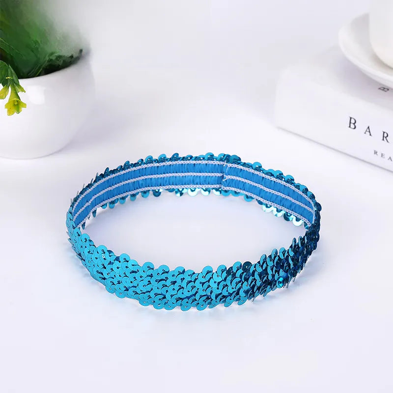 Hair Accessories Girls Supply Stretch Sequins Hair Belt Sequins Hair Belt Manufacturers Wholesale Grab Hair Sequins Hair Belt