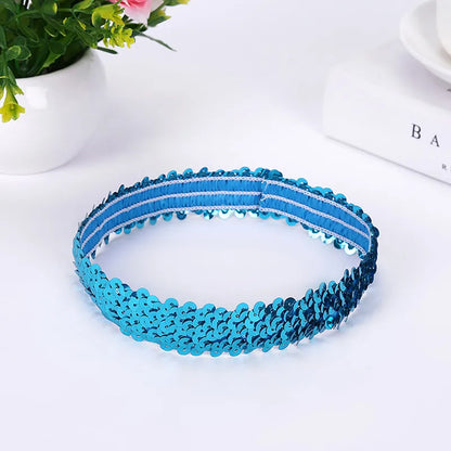 Hair Accessories Girls Supply Stretch Sequins Hair Belt Sequins Hair Belt Manufacturers Wholesale Grab Hair Sequins Hair Belt