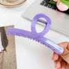 Hair Accessories Glitter Cream Plastic Resin Handmade Disc Hair Grab Clip For Women