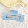 Hair Accessories Glitter Cream Plastic Resin Handmade Disc Hair Grab Clip For Women