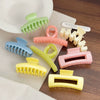 Hair Accessories Glitter Cream Plastic Resin Handmade Disc Hair Grab Clip For Women