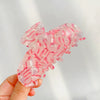 Hair Accessories Handmade Imitation Pearl And Pvc Grab Clip For Women Retro Style