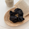 Hair Accessories Mercerized Satin Solid Color Handmade Hair Ring With Small Fragrance Plants And Flowers Style