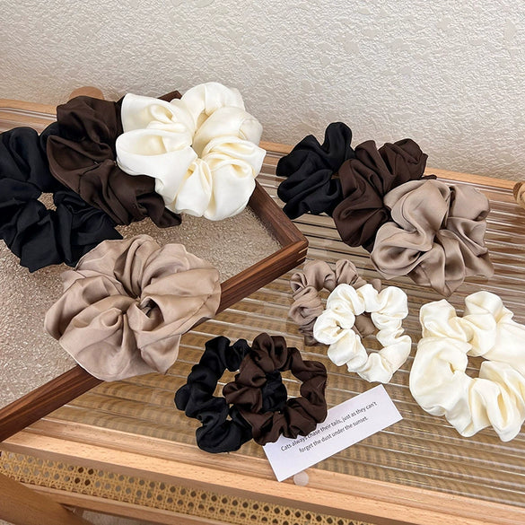 Hair Accessories Mercerized Velvet Geometric High Elasticity Knitting Hair Band Hair Rope
