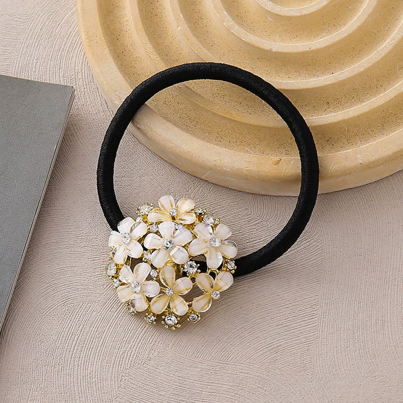 Hair Accessories Metal Flower Hollow Rhinestone Round Butterfly Mixed Material
