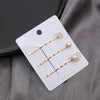 Hair Accessories Metal Rhinestone Pearl Electroplated Bangs Clip Side Clip Oneword Clip For Women