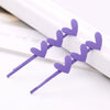 Hair Accessories Metal Texture Heart Shaped Five Pointed Star Smiley Face Spray Paint Word Clip Hairpin Zinc Alloy Baking Varnish For Women