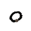 Hair Accessories Mixed Material Rhinestone High Elastic Handmade Hair Ring For Women