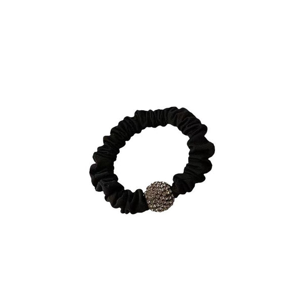 Hair Accessories Mixed Material Rhinestone High Elastic Handmade Hair Ring For Women