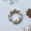 Hair Accessories Mixed Materials Handmade High Elastic Rainbow Color Hair Ring Hair Rope Ponytail Headdress