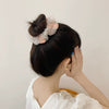 Hair Accessories Organza Mesh Handmade Hair Rope With Embroidered Flower
