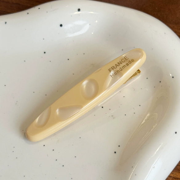 Hair Accessories Oval Gold Acetate Duckbill Clip Hairpin Highend Diamondencrusted Printing