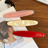 Hair Accessories Oval Gold Acetate Duckbill Clip Hairpin Highend Diamondencrusted Printing