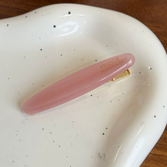 Hair Accessories Oval Gold Acetate Duckbill Clip Hairpin Highend Diamondencrusted Printing
