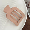 Hair Accessories Pc Duckbill Clip Square Hollow Frosted Painting Simple Women