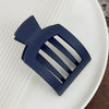 Hair Accessories Pc Duckbill Clip Square Hollow Frosted Painting Simple Women