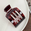 Hair Accessories Pc Duckbill Clip Square Hollow Frosted Painting Simple Women