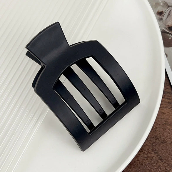 Hair Accessories Pc Duckbill Clip Square Hollow Frosted Painting Simple Women