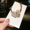 Hair Accessories Pearl Hand Knitted Headband Hair Ring For Women