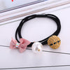 Hair Accessories Pearl Knitted Cartoon Flower Hair Rope