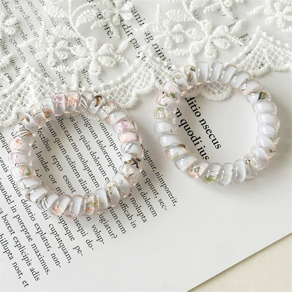 Hair Accessories Plastic Resin Fresh Floral Loose Type Manual Design