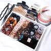 Hair Accessories Plastic Resin Handmade Simple Grab Clip Rubber Tendon Hair Ring Multipiece Set For Women