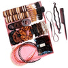 Hair Accessories Plastic Resin Handmade Simple Grab Clip Rubber Tendon Hair Ring Multipiece Set For Women