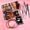 Hair Accessories Plastic Resin Handmade Simple Grab Clip Rubber Tendon Hair Ring Multipiece Set For Women