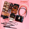 Hair Accessories Plastic Resin Handmade Simple Grab Clip Rubber Tendon Hair Ring Multipiece Set For Women