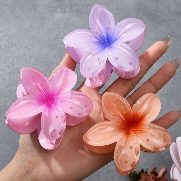 Hair Accessories Plumeria Shark Clip Handmade Highend Women's Jewelry