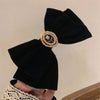 Hair Accessories Plush Flannel French Retro Bow Handmade Hairpin For Women