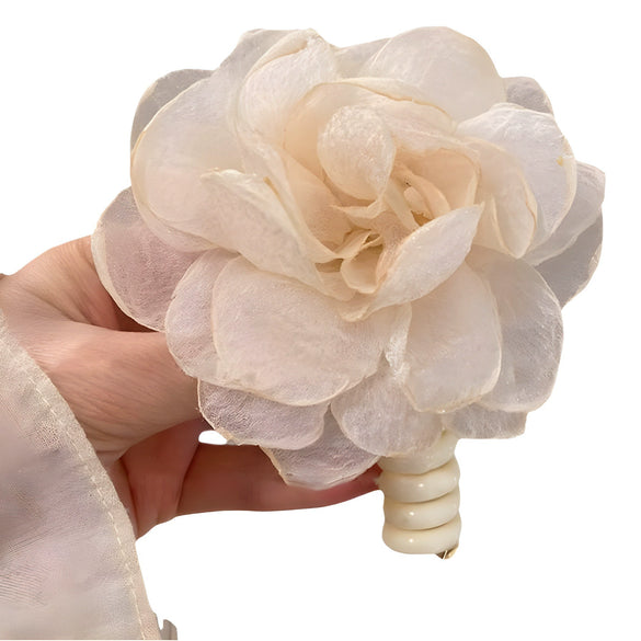 Hair Accessories Polyester Fiber High Elasticity Plant Flowers Handmade